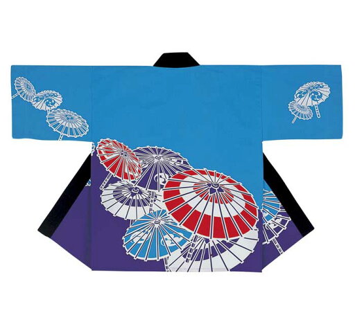 法被 半纏 ブルー 紫 傘 和傘 はっぴ ハッピ 祭 (oス7565) よさこい 衣装 祭り まつり 大人 袢纏 取寄せ商品 1点までメール便可 法被 半纏 ブルー 紫 傘 和傘 はっぴ ハッピ 祭 (oス7565) よさこい 衣装 祭り まつり 大人 袢纏 取寄せ商品 1点までメール便可