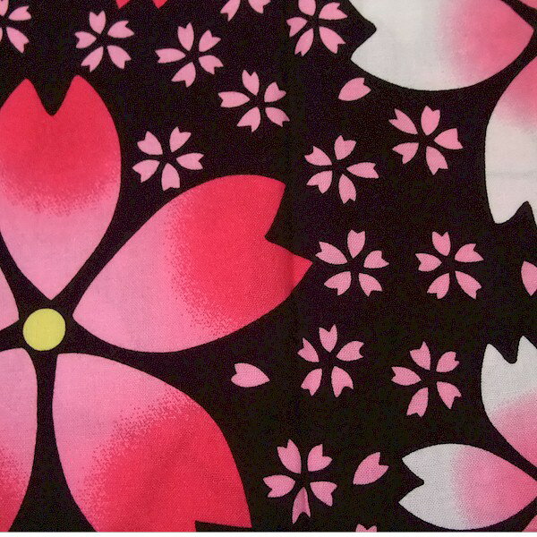 鯉口シャツ 黒 桜 鯉口 シャツ S M L LL 祭 （s黒603） 祭り まつり 大人 衣装 だ...