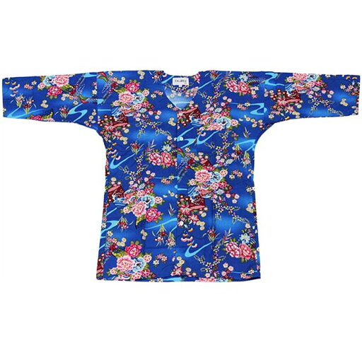 鯉口シャツ ブルー 花 鯉口 シャツ 祭 (s凱609) 祭り まつり 大人 シャツ 衣装 だんじり 衣裳 取寄せ商品 1点までメール便可 鯉口シャツ ブルー 花 鯉口 シャツ 祭 (s凱609) 祭り まつり 大人 シャツ 衣装 だんじり 衣裳 取寄せ商品 1点までメール便可