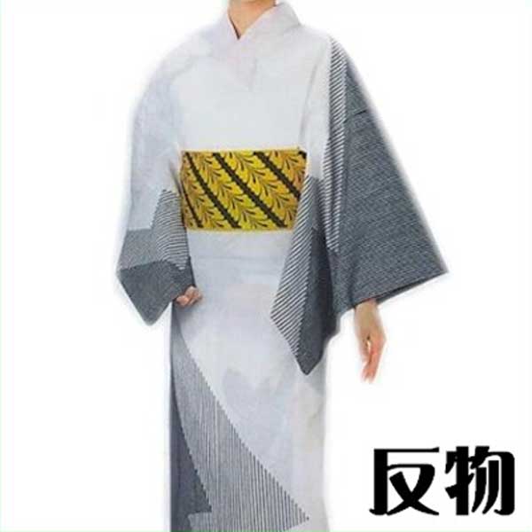 浴衣 反物 白 縞 雷 メンズ レディース 絵羽 ゆかた 祭 （s春2049） 未仕立て 生地 盆踊り 祭り 揃い 踊り まつり 取寄せ商品