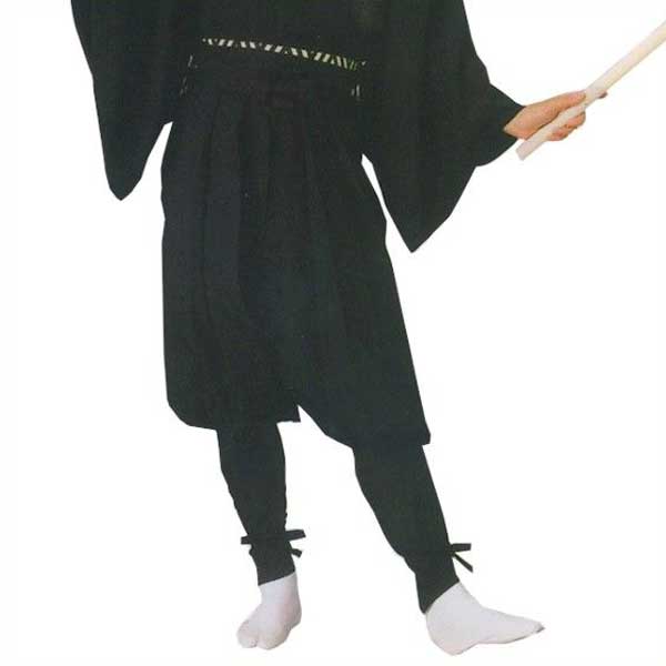 たっつけ袴 黒 無地 南京玉すだれ 手古舞 袴 （s歓8710） 仕立上がり 大道芸 南京玉簾 日本舞踊 時代劇..