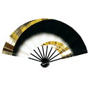 舞扇子 黒 ぼかし 金 両妻 扇子箱付 日本製 日本舞踊 (o舞2231) 舞踊 扇子 舞扇 踊り 日舞 せんす よさこい 扇 取寄せ商品