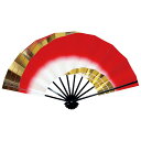 舞扇子 赤 ぼかし 金 両妻 扇子箱付 日本製 日本舞踊 (o舞2246) 舞踊 扇子 舞扇 踊り 日舞 せんす よさこい 扇 取寄せ商品