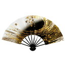 舞扇子 黒 小桜 金 刷毛目 扇子箱付 日本製 日本舞踊 (o舞2262) 舞踊 扇子 舞扇 踊り 日舞 せんす よさこい 扇 取寄せ商品
