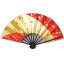 舞扇子 桜 赤 金 黒塗り 日本製 日本舞踊 （g愛1658） 舞扇 踊り 扇子 せんす よさこい 扇 取寄せ商品 4本までメール便で送料無料