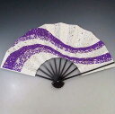 舞扇子 紫 黒塗り 日本製 日本舞踊 （g愛1357） 安い 舞扇 踊り 扇子 せんす よさこい 扇 取寄商品 4本までメール便で送料無料