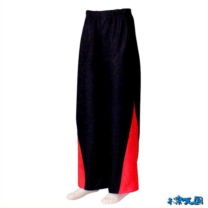 よさこい 衣装 スウィングパンツ 黒 × 赤 k匂60628 コスチューム 祭り 衣裳 取寄せ商品 1点までメール便可