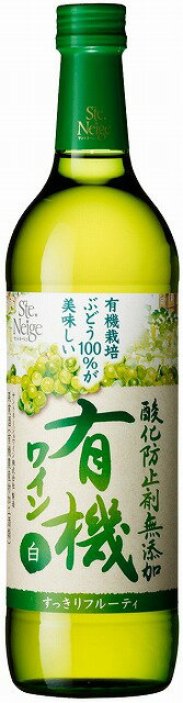 アサヒ サントネージュワイン 酸化防止剤無添加 有機ワイン (白) 720ml