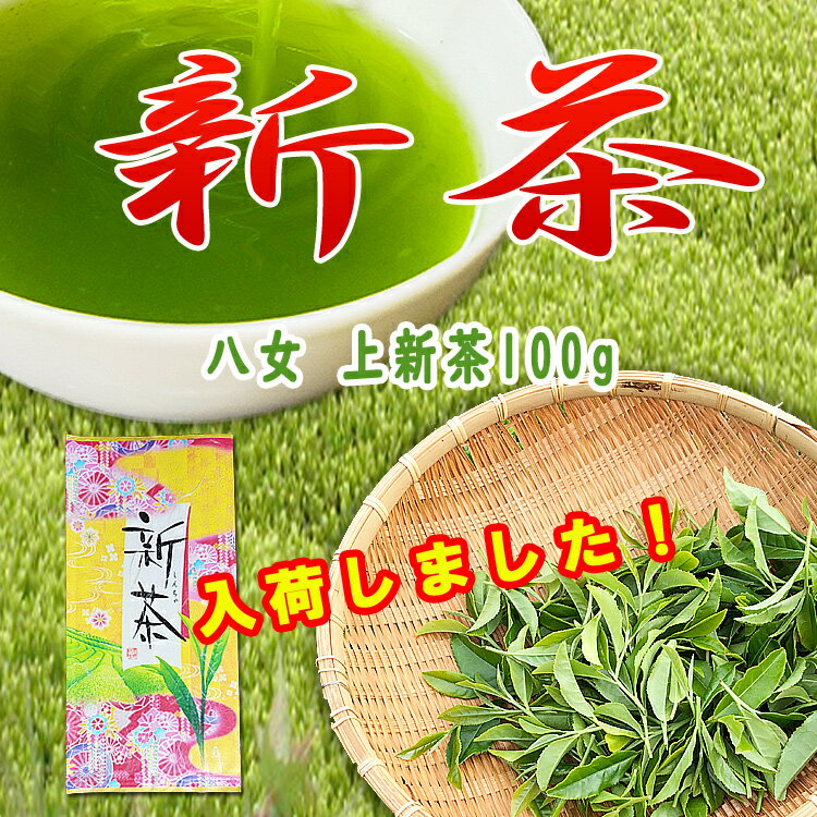 《2022年新茶》2本から送料無料 八女 上新茶 100g八女茶 深蒸し 上煎茶 お茶 煎茶 緑茶 日本茶 深蒸し茶 国産 福岡 八女産 急須 茶葉 リーフ 急須 メール便 新茶