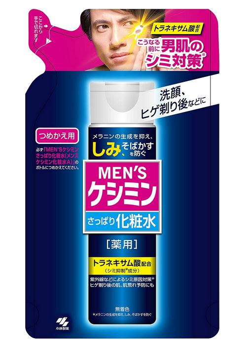 【医薬部外品】小林製薬 メンズケシミン さっぱり化粧水 詰替用 140ml【ネコポス発送/6個まで可】