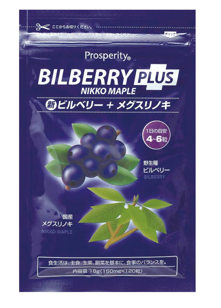 新 ビルベリー プラス メグスリノキ（150mg×120粒）10個セット【送料無料/ネコポス発送】