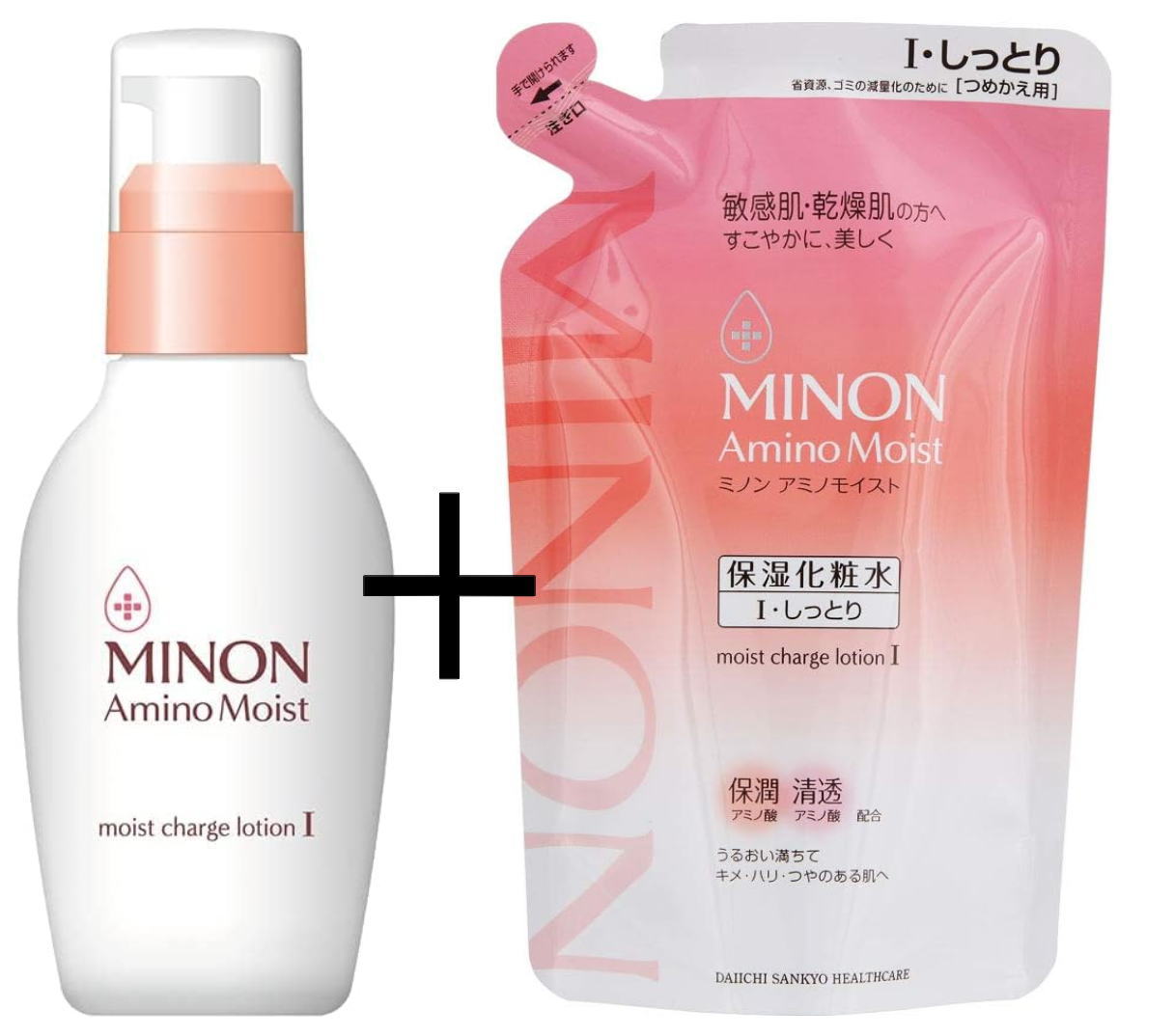 第一三共 ミノン アミノモイスト モイストチャージ ローションI しっとりタイプ（本体150ml＋詰