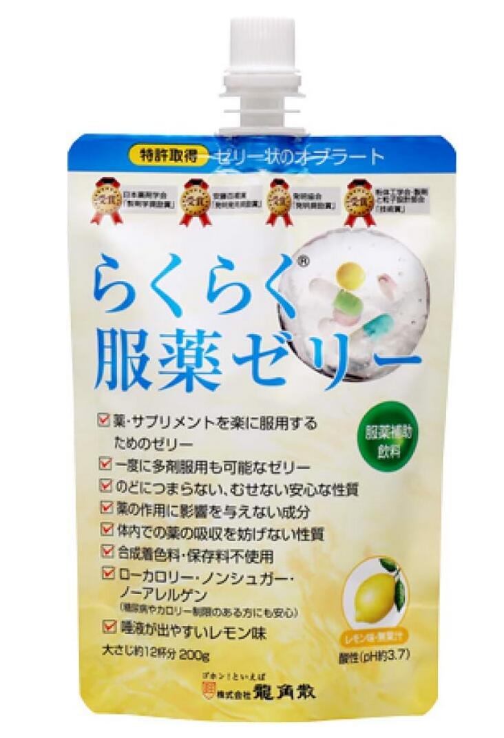 龍角散 らくらく服薬ゼリー チアパック レモン味 200g 5個セット