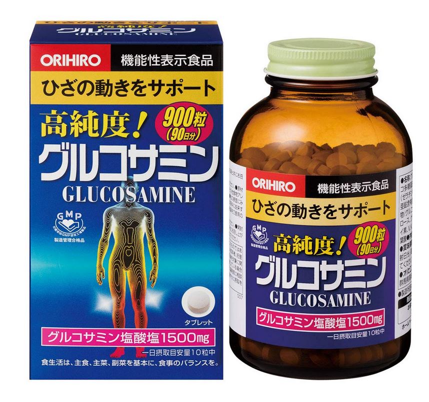 オリヒロ 高純度 グルコサミン粒 徳用 約900粒【送料無料】【機能性表示食品】 1