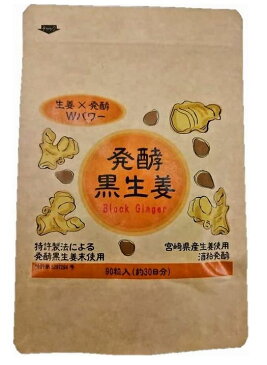 恒食 発酵黒生姜 90粒(約30日分)3個セット【送料無料/ネコポス発送】