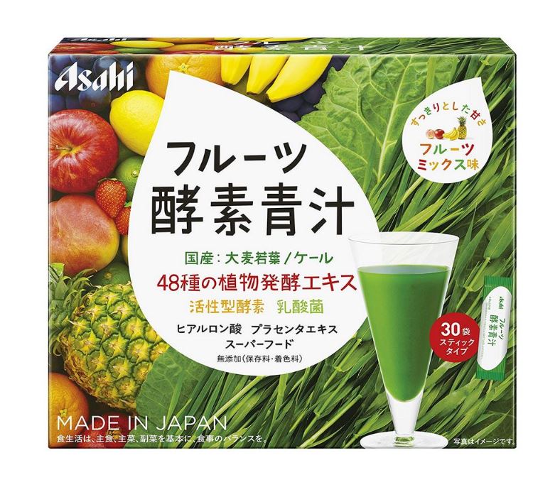 アサヒ フルーツ酵素青汁 90g(3g×30袋) 3個セット【送料無料】