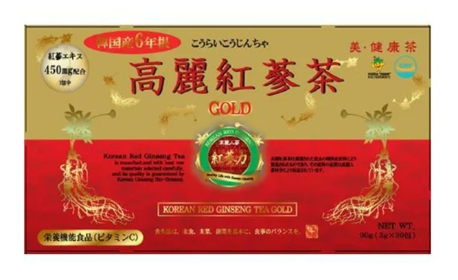 高麗貿易ジャパン 高麗紅参茶ゴールド (3g×30包) 2個セット【送料無料】