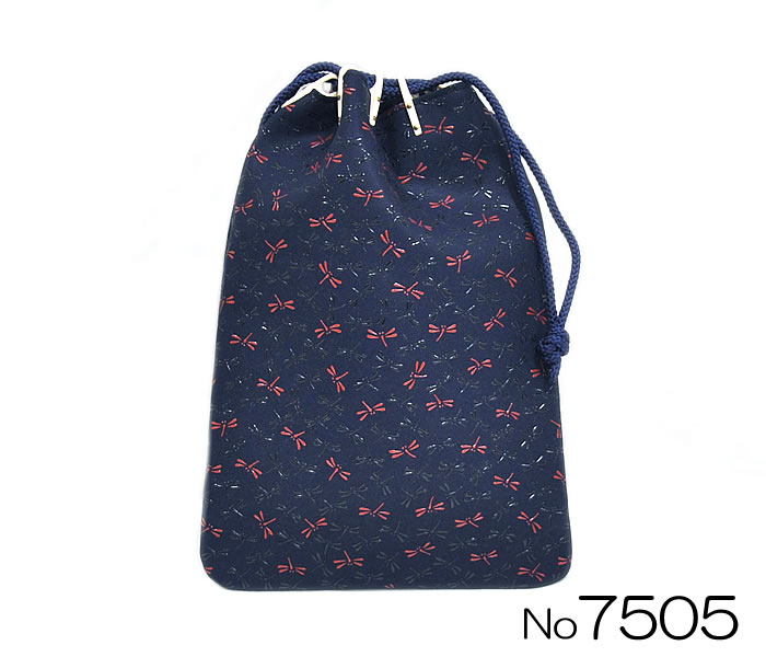 印傳屋 合才袋「なごみ」 7505 [ 0601-047 ] 楽ギフ_のし 伝統工芸 父の日 敬老の日 誕生日 ギフト 山梨 柄物 人気 日本製 甲州印伝 漆 鹿革 着物 きもの 浴衣 ゆかた 巾着 ふくろ とんぼ 蜻蛉トンボ 紺 赤 黒 男性 男物 メンズ 女性 女物 レディース