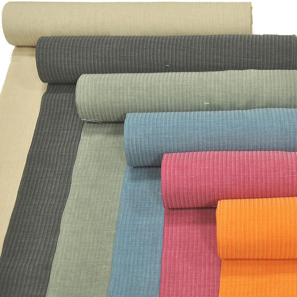 女性も着られる男物　東レ　爽竹　長襦袢　反物　-深紅・橙・墨-　[ 1809-2817 ]　【仕立て ...