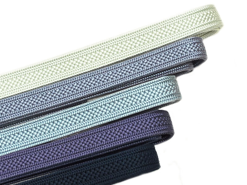 女物　正絹　四分紐　帯〆　-無地/青・紫・緑系-　全5色［ 0603-033 ］　クリックポストOK　着物 きもの 帯締め おびじめ きぬ シルク 絹鳴り 4分 よんぶ 組紐 女性 レディース シンプル むじ