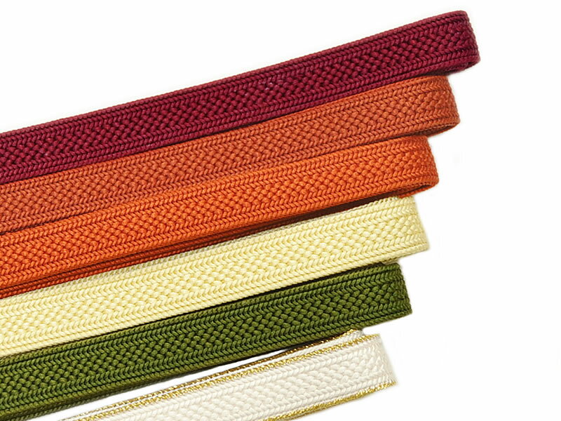 【中古】 帯締め おびじめ おびしめ 帯じめ 帯〆 ピンク 桃系 リメイク用 リユース リサイクル