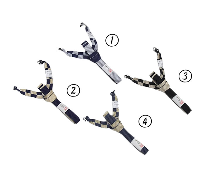 男物　お洒落向き　正絹　羽織紐　平組　-翠嵐/房無し- 〔直付けタイプ〕　全4色　[ 0604-090 ]　男性 メンズ はおり…