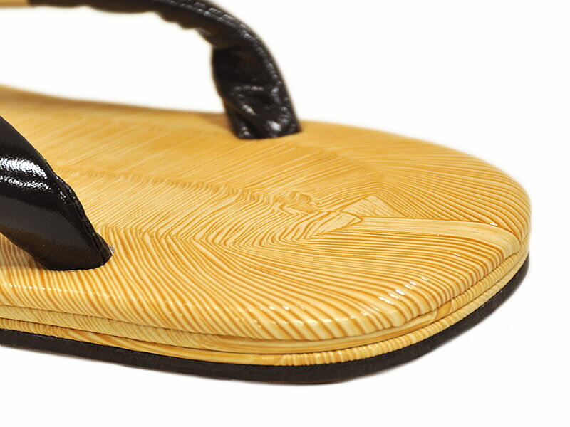 男物　牛革 黒鼻緒　雪駄　LLサイズ　-畳風ビニール表-　[ 0602-180 ]　着物 きもの 男性 メンズ お正月 新年会 オールシーズン 御召し アンサンブル カジュアル お茶席 和小物 履物 牛革 せった