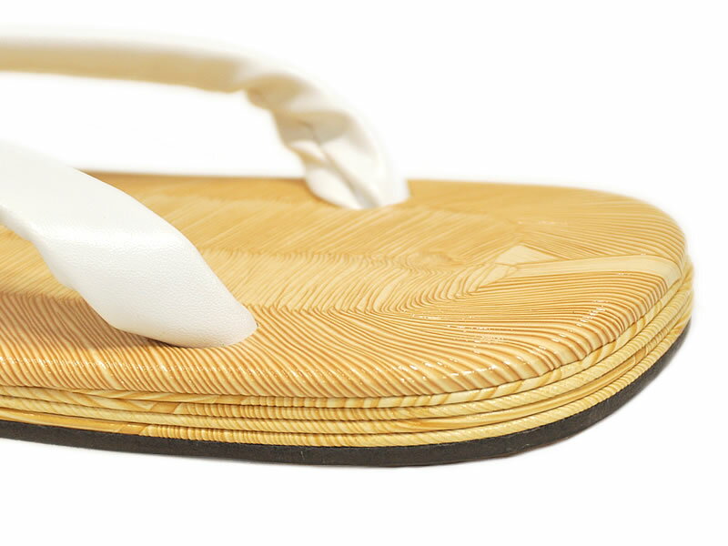 男物　白鼻緒　雪駄　LLサイズ　-畳風ビニール表- 　[ 1002-199 ]　着物 きもの 男性 メンズ 紳士 お正月 祭事 紋付 新郎 礼装 結婚式 神前 和小物 牛革 合成皮革 履物 せった たたみおもてふう ホワイト