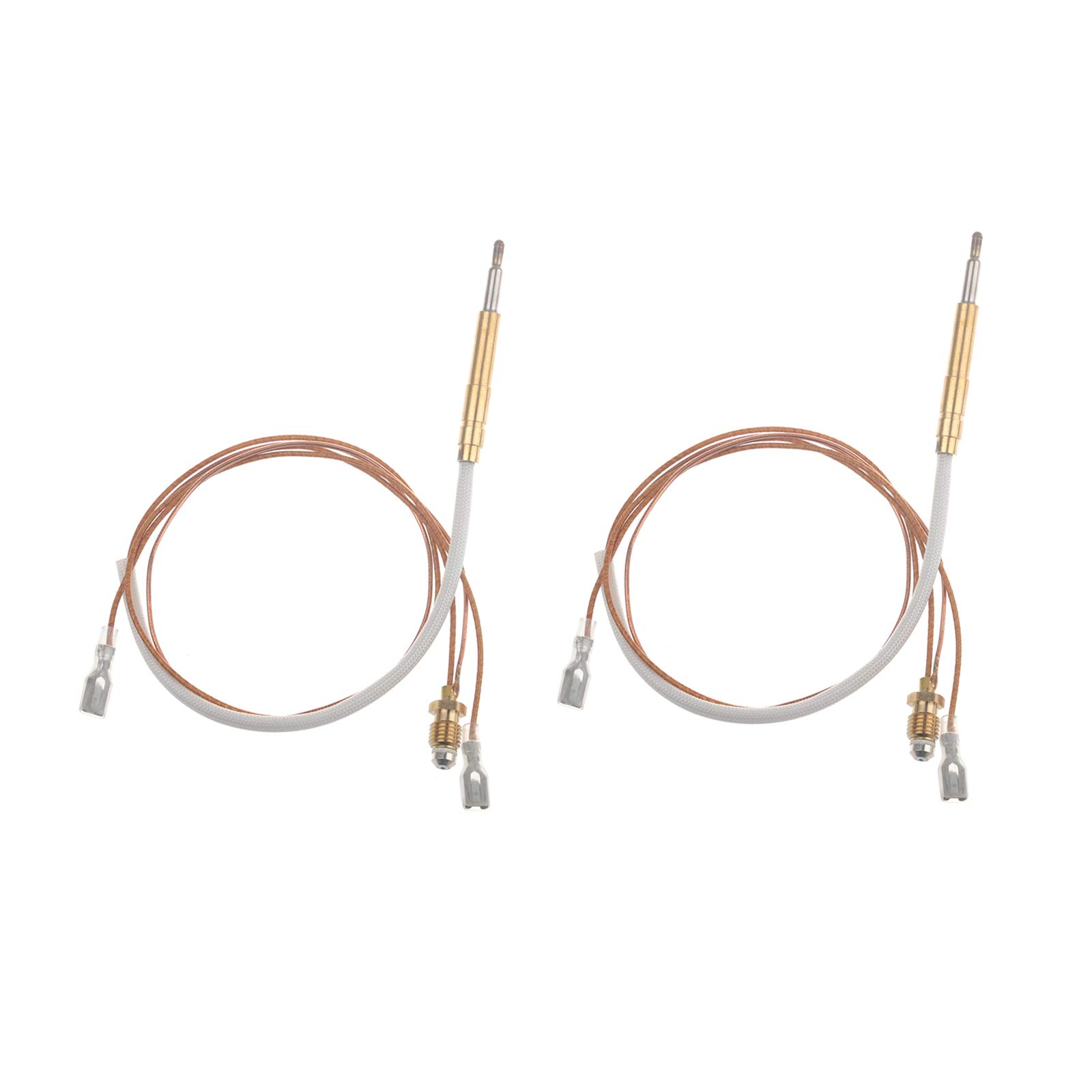 樂天商城 - 屋外パティオヒーター 熱電対センサー M8 x 1エンド接続ナット M6 x 0.75熱電対ヘッドスレッドとネジナット2個付き 長さ16.25インチのワイヤーと0.25インチのフラットターミナル