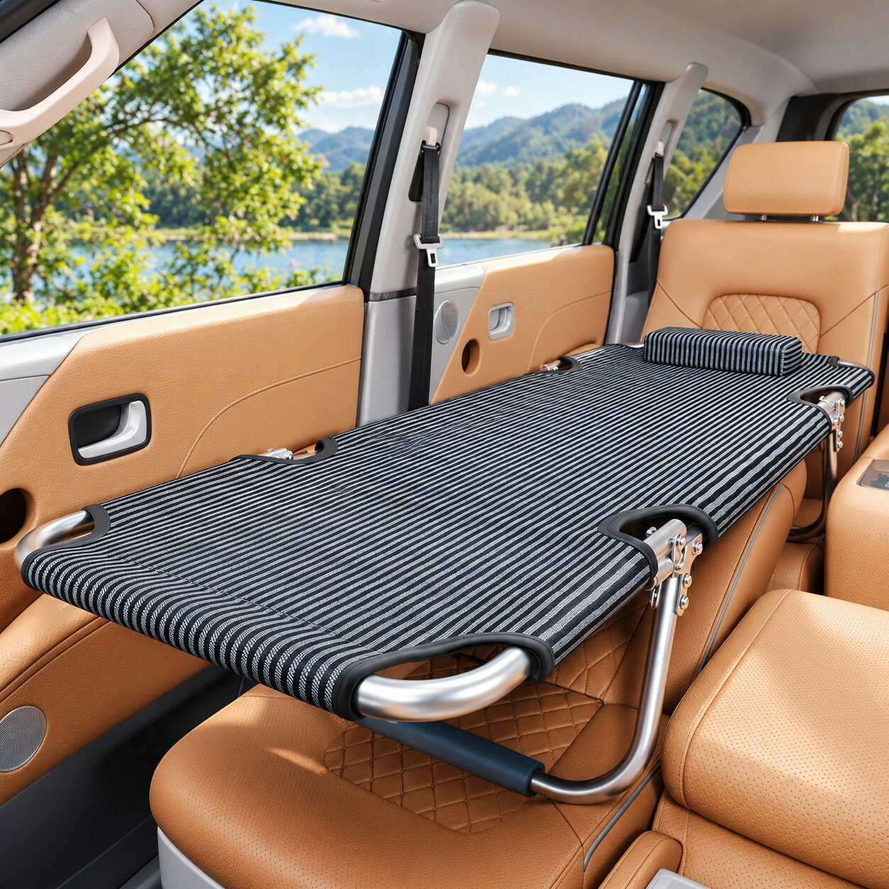 車種: SUV、MPV、ハッチバック、セダンに適しています。 素材: アップグレードされた通気性のあるテスリン素材、快適なオックスフォード生地素材 耐荷重は250kgで、厚みのある安全チューブにより安心して眠ることができます。 大きなベッド面は自由に回転でき、オリジナルの快適な枕と組み合わせて首を減圧し、よりリラックスした快適な減圧状態をもたらし、人体を活力に満ちさせます。 選べる2つのスタイルと2つの素材で、快適なクルマ旅をお楽しみいただけます。 U字型の耐荷重滑り止め設計、ひっくり返すことなく地面をしっかりとグリップします。U字型の滑り止めの足がシートや床の傷を防ぎます。 取り付けずに簡単に開いて保管でき、開いて使用でき、設置する必要がなく、使用しないときは折りたたんで保管でき、スペースを取りません。 関連商品はこちらカーサイドテント トランクテント バッ...カーサイドテント カーサイドタープ ト... . コット 折り畳み ベッド 車中泊 キャンプ 自動車 クッション 枕付き ベッド アウトドア ポータブル 軽量 組立不要 防水 通気性 持ち運び便利 コンパクト 簡易収納 キャンプ BBQ 仮眠 残業 防災 に対応した 使いやすい ベッド です。車中泊 や キャンプ アウトドア で 活躍 し、軽量 で 組立不要 の ため 持ち運び便利。防水 通気性 を備え、コンパクト に 簡易収納 できます。。 原産国／製造国: 中国 . コット 折り畳み ベッドは、車中泊やキャンプ、自動車で使えるポータブルベッドです。クッション、枕付き、アウトドア、軽量、組立不要、防水、通気性、持ち運び便利、コンパクト、簡易収納、キャンプ、BBQ、仮眠、残業、防災、休憩、昼寝、車載ベッド、簡易ベッド、フォールディングベッド、携帯寝具をお探しの方におすすめ。人気ランキングやセールで選ばれる便利なアウトドア用品です。。 指定された配送時間は承っておりません。 Kikiland