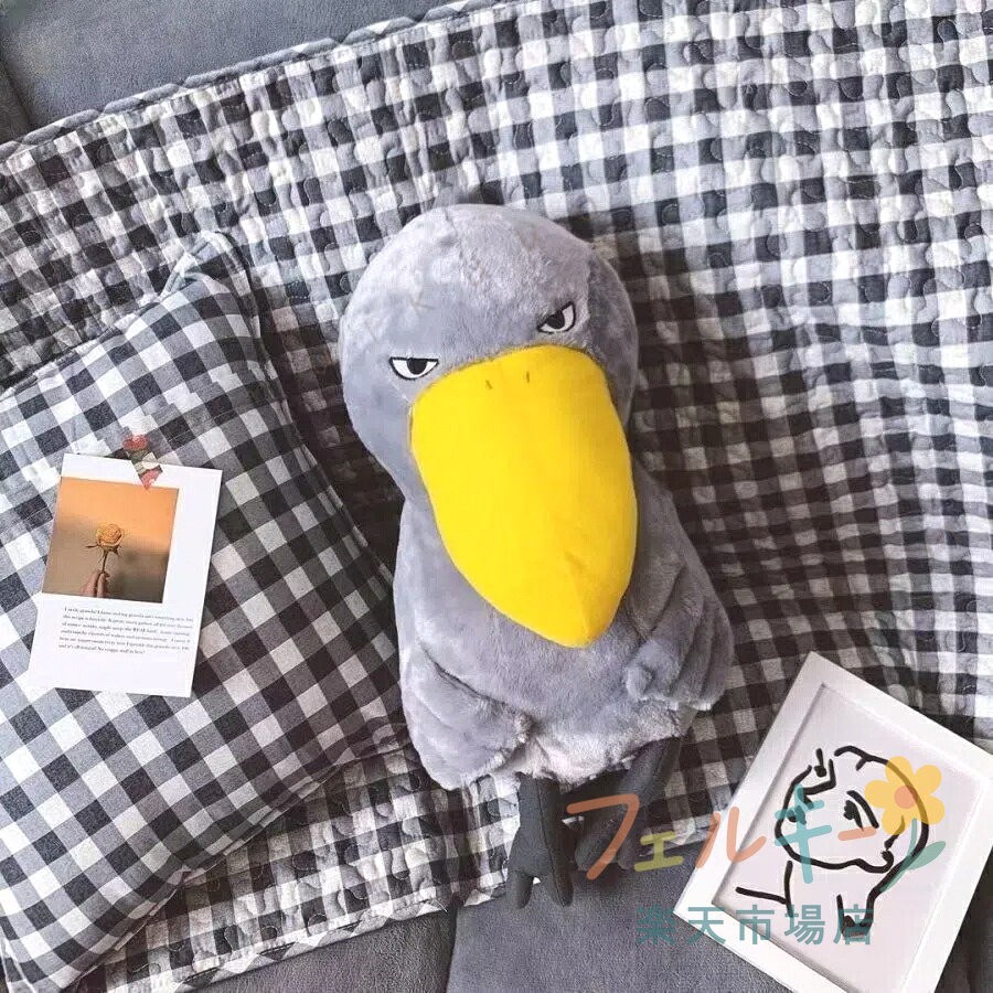 ITEM INFORMATION ■ 商品タイプ ぬいぐるみ ■ 動物種類 ハシビロコウ、キツネ ■ 用途 抱き枕、置物、添い寝 ■ 特徴 やわらかい素材、寝かしつけ用