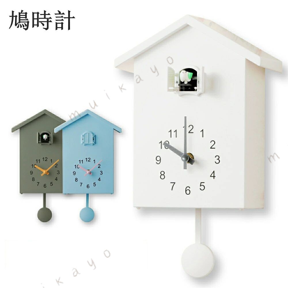 ご注意：使用電源:アルカリ単2電池3本（別売り） 電池/バッテリー付属しておりません。 【壁掛け・置き型2Way鳩時計】 毎時間、優しいカッコーの鳴き声で時間をお知らせ。 お部屋をナチュラルな雰囲気にしてくれる、おしゃれで可愛い壁掛け・置き型2Wayの使い方ができる実用的な鳩時計です。 ほっとできる癒しの空間作りにもぴったり。 バードハウスのようなフォルムから飛び出す可愛らしいハト人形や、揺れる振り子が、どこか懐かしい温もりを感じさせます。 【シンプルで見やすいアナログ表示】 一定のリズムで揺れる振り子が、心を落ち着かせてくれます。 毎朝6時から夜22時までコチコチという程よい電子音と、シンプルで見やすいローマ数字のアナログ表示など、毎日の忙しさを忘れさせ てくれる癒しのムードが漂います。 デジタルな時代だからこそ、アンティーク調でレトロ感のある鳩時計をセレクトするのも新鮮です。 検索キーワード： 日常の贈り物 御見舞 退院祝い 全快祝い 快気祝い 快気内祝い 御挨拶 ごあいさつ 引越しご挨拶 引っ越し お宮参り御祝 志 進物 季節のご挨拶 御正月 お正月 御年賀 お年賀 御年始 母の日 父の日 初盆 お盆 御中元 お中元 お彼岸 残暑御見舞 残暑見舞い 敬老の日 寒中お見舞 クリスマス クリスマスプレゼント お歳暮 御歳暮 春夏秋冬 お返し 御礼 お礼 謝礼 御返し お返し お祝い返し 御見舞御礼 結婚式 お祝い 七五三 お祝い 初節句 お祝い 成人式 お祝い 出産 お祝い 入学式 お祝い お宮参り お祝い 会社 お祝い プチギフト お土産 ゴールデンウィーク GW 帰省土産 バレンタインデー バレンタインデイ ホワイトデー ホワイトデイ お花見 ひな祭り 端午の節句 こどもの日 スイーツ スィーツ スウィーツ ギフト プレゼント 祝事 合格祝い 進学内祝い 成人式 御成人御祝 卒業記念品 卒業祝い 御卒業御祝 入学祝い 入学内祝い 小学校 中学校 高校 大学 就職祝い 社会人 幼稚園 入園内祝い 御入園御祝 お祝い 御祝い 内祝い 金婚式御祝 銀婚式御祝 御結婚お祝い ご結婚御祝い 御結婚御祝 結婚祝い 結婚内祝い 結婚式 引き出物 引出物 御出産御祝 ご出産御祝い 出産御祝 出産祝い 出産内祝い 御新築祝 新築御祝 新築内祝い 祝御新築 祝御誕生日 バースデー バースディ バースディー 七五三御祝 753 初節句御祝 節句 昇進祝い 昇格祝い 就任 長寿のお祝い 61歳 還暦（かんれき） 還暦御祝い 還暦祝 祝還暦 華甲（かこう） 70歳 古希（こき） 祝古希 古希御祝 77歳 喜寿（きじゅ）
