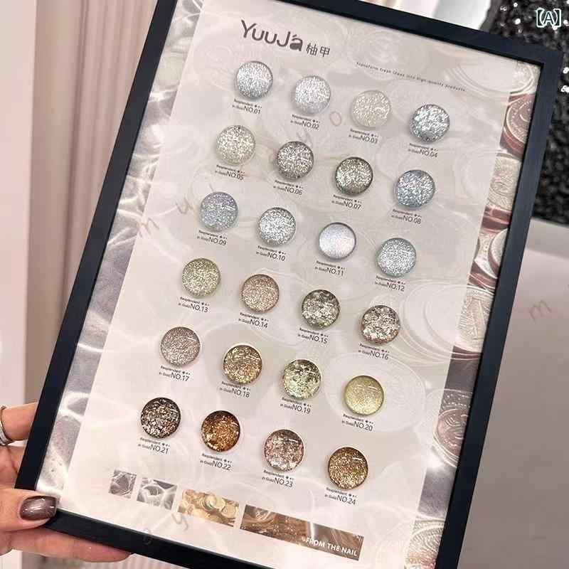 ネイル ポリッシュ ジェル ラメ グリッター マニキュア 金 銀 大量 24色 キラキラ ...