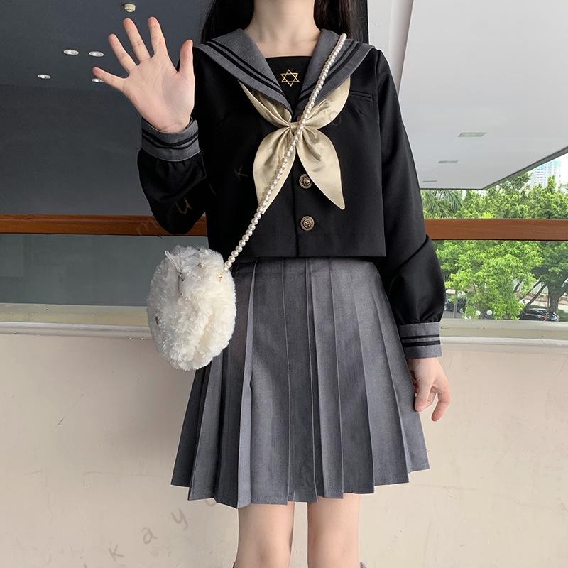 制服 セーラー服 コスプレ衣装 コスチューム 学院風 学生服 半袖/長袖 プリーツス...