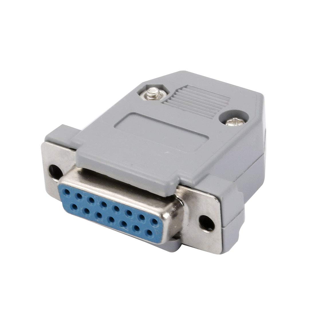 乐天商城 - メスコネクタとキットカバー ハウジングアセンブリ 15ピン 2列 DB15 グレー