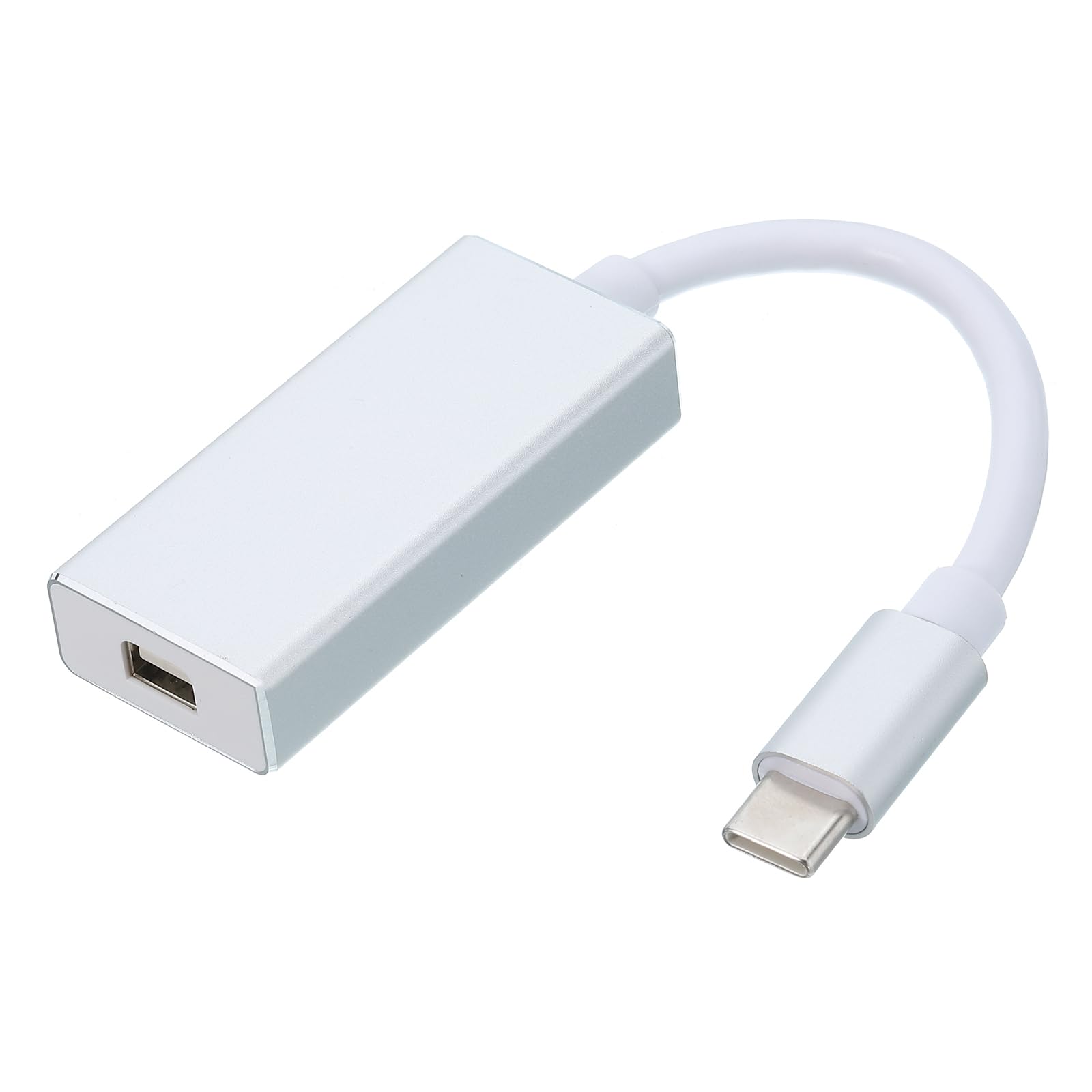 タイプC - MINI ディスプレイポート(DP)アダプター ビデオコンバーター US B-Cケーブル 外部HD MINI DPデバイス HDTV プロジェクター モニター用 シルバーグレイ