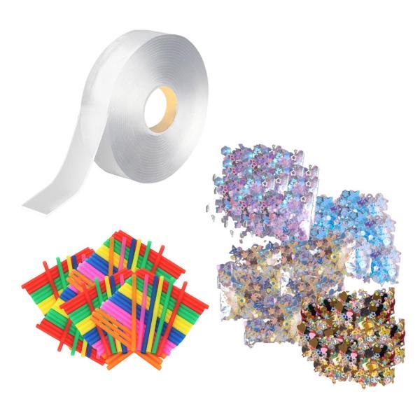 樂天商城 - 両面テープ DIY 手芸用テープ リラックス 多機能 幅5cm 子供のおもちゃ 跡が付かない 手作り ボール作り ナノテープ ブロー用バブル
