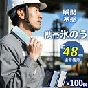 100個【企業法人・熱中症対策義務化】48時間続く 携帯氷のう 長持ち 保冷 氷のう アイスパック 氷嚢 ミニ アイス パック ひょうのう 軽量 ボトル 水筒 ...