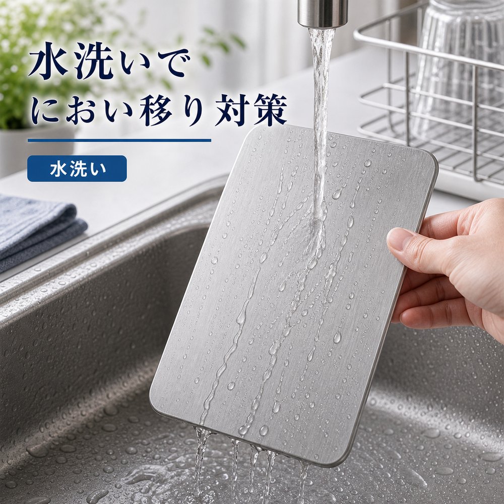 商品名SUS304ステンレス保冷プレート本ページのセット内容単品材質SUS304ステンレスサイズ約17.5cm × 約11.5cm（1枚あたり）重量約463g（1枚あたり）使用方法冷凍庫で冷やしてから、保冷バッグ・クーラーボックス・弁当箱などの近くに入れて使用してください。お手入れ使用後は水洗いし、水気を拭き取ってよく乾かしてください。カラーシルバー【濡れた日にも、 洗って使う。】海水浴やプール帰りにも手洗いで水洗いしやすいSUS304保冷プレート。【使用シーン】水洗い＋金属面【ご注意】保冷効果は使用環境、バッグの断熱性、外気温、内容物により異なります。食品の状態維持を確約するものではありません。電子レンジ、直火、食洗機では使用しないでください。落下や強い衝撃にご注意ください。