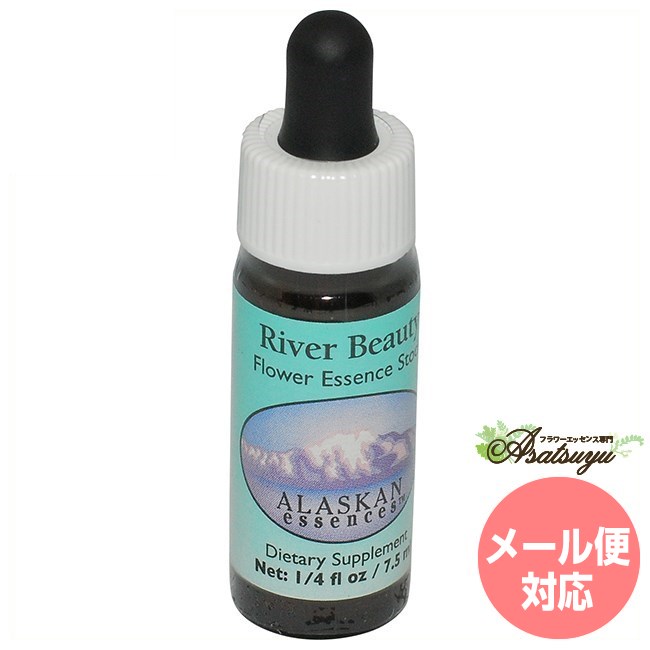 メーカー名 AlaskanEssencesInc. シリーズ名 アラスカン・エッセンス 商品名 リバービューティ 原材料/品質 水・海塩・アルコール類・その他 内容量 7.5ml 賞味期限 パッケージに記載 製造者 AlaskanEssencesInc. 生産国 アメリカ 輸入者 ネイチャーワールド(株) 資料提供 ネイチャーワールド(株) 使用上の注意 ラベルのデザインが変更になる場合がございます。予めご了承ください。 本品は化粧品や医薬品ではありません。 効果は個人によって異なり、特定の効果を保証するというものではありません。 広告文責 ネイチャーワールド(株)(0364584550) キーワード River Beauty Q：フラワーエッセンスって何？ フラワーエッセンスは、花が持つ癒しを「エッセンス」というかたちで取り込む自然療法です。花や草木を育てたり触れたりすることによって「癒されたなぁ」と感じたことがある方もいるるのではないでしょうか。その「癒しエネルギー」を水に転写したものをフラワーエッセンスといいます。特に「癒し」が強かった「花」を中心に、動物や鉱石、自然環境などの様々な自然界の「癒しエネルギー」からフラワーエッセンスが作られています。フラワーエッセンスは欧米では日常レベルで根付いており、レスキュー隊などの常備品として使われていたり、薬局で売られていたりしています。 Q：フラワーエッセンスはいつから使われてるの？ 1936年にイギリスの高名な医師エドワード=バッチ博士により新しい療法として「フラワーエッセンス」は生み出されました。細菌学者であり病理学者でもあったバッチ博士は、患者の訴えに耳を傾けるうちに、従来の診断法・治療法に限界を感じ、「すべての病気を癒す方法」を模索するようになります。野生の植物に心や感情を癒す力に注目し、長い年月をかけ始まりの38種類からなる現在バッチフラワーレメディーと呼ばれるフラワーエッセンスを完成させました。 Q：フラワーエッセンスとアロマの違いは何？ 「フラワーエッセンス」という名前から花のエキスを抽出し、香りや色がついていると思う方が多いかもしれませんが、花の香りや色、味などは入っておりません。 アロマオイルは植物の「香りなどの成分」を抽出し芳香を楽しむものに対し、フラワーエッセンスは「癒しのエネルギー」を水に転写したものになります。 Q：誰でも使えるの？ フラワーエッセンスは他の薬や治療法と併用してお使いできます。アロマテラピーなどで使用する精油などには、妊婦や小さいお子様に使えない種類などがありますが、フラワーエッセンスにはありません。性別や年齢関問わず、小さなお子様からお年寄りまで全ての方、またペットまでお使いいただけます。アラスカン・エッセンス フラワーエッセンス リバービューティ 洪水のような激しい経験を洗い流すように フラワーエッセンス 意識の変化をサポートするフラワーエッセンス 洪水のような激しい経験を洗い流すように ファイヤーウィードの一種で、その中くらいの大きさの種です。水の近くに生える花で、 特に「洪水」のあとに咲きます。エネルギーの再生の助けになります。感情的に（注： 漢方の体系で水は感情の要素）どうしようもないような激しい経験を経た人が、過去を 洗い流して新たな新鮮な気持ちで物事に向かうのを助けてくれます。洪水のような激し い経験が、実は過去を洗い流すような浄化の経験だ、ということに気付く助けになります。