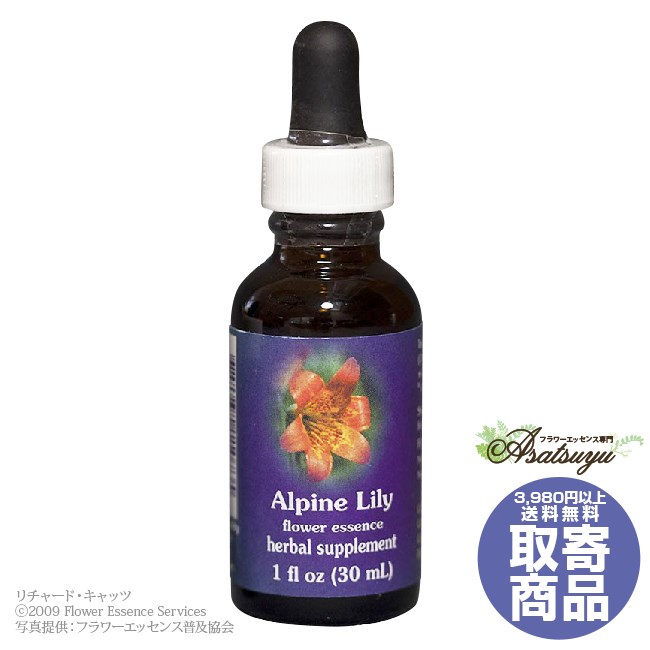 アルパインリリー 30ml FESフラワーエッセンス クイントエッセンス 取り寄せ キャンセル不可 フラワー..