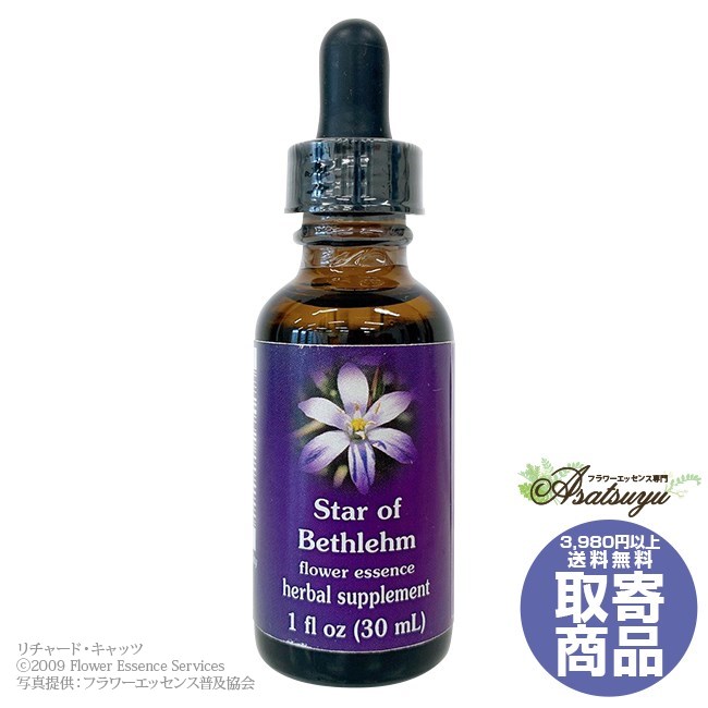 スターオブベツレヘム(30ml) Star of Bethlehem FESフラワーエッセンス リサーチバッチ キャンセル不可商品