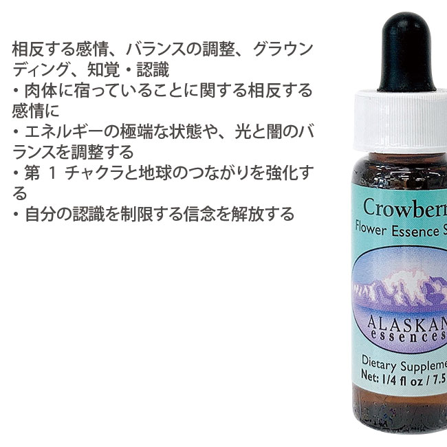 クロウベリー Crowberry アラスカン・エッセンス リサーチエッセンス フラワー フラワーエッセンス 取り寄せ キャンセル不可