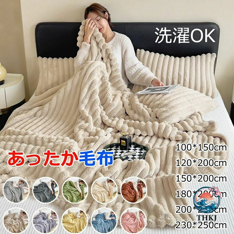 【全品2点で5%OFF】毛布 マイクロファイバー ふんわり ふわとろ もこもこ 軽量 洗える 洗濯可 肌触りよい 極細繊維 静電気軽減加工 秋冬 雪季 冷房対策 ソファー用 暖かい 冬 掛け ブランケット シングル ダブル ハーフ クィーン キング 大判 ひざ掛け 布団
