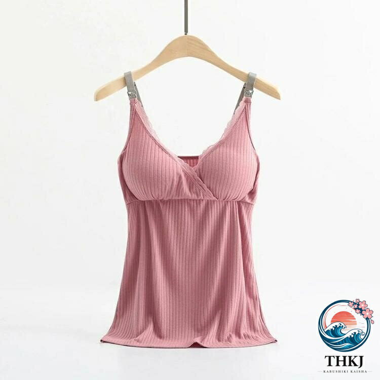 ASBEAUTEの授乳服 授乳対応 マタニティ授乳兼用キャミソール マタニティ ブラトップ キャミソール レース 授乳ブラ マタニティ キャミソール 授乳｜アングル2