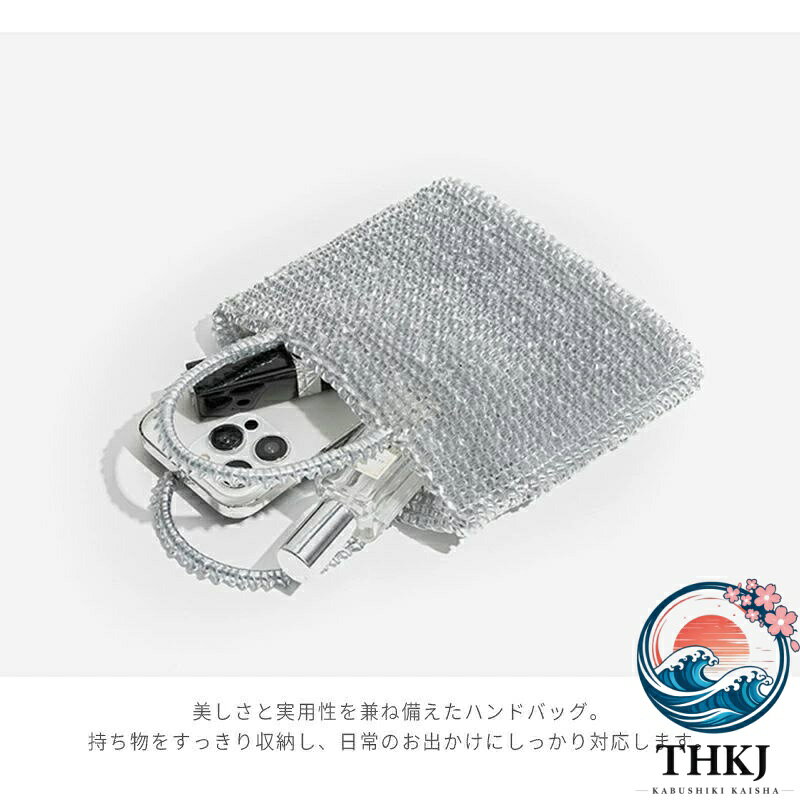 ハンドバッグ 手作りサマーバッグ ミニバッグ トートバッグ レディース 小さめ チ...