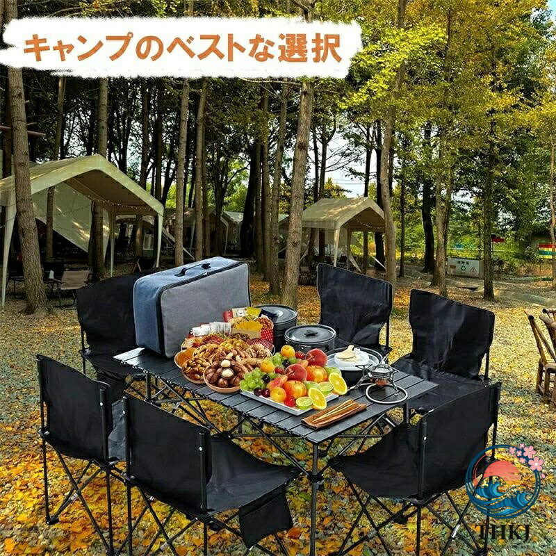 【全品2点で5%OFF】アウトドア テーブル チェアセット 5 点セット 7 点セット 折り畳み テーブル 椅子セット キャンプ用テーブル 収納袋付き 折り畳み バーベキューコンパクト 組立簡単 持ち運び便利 asbeaute-10015369 ASBEAUTE サンプル画像2