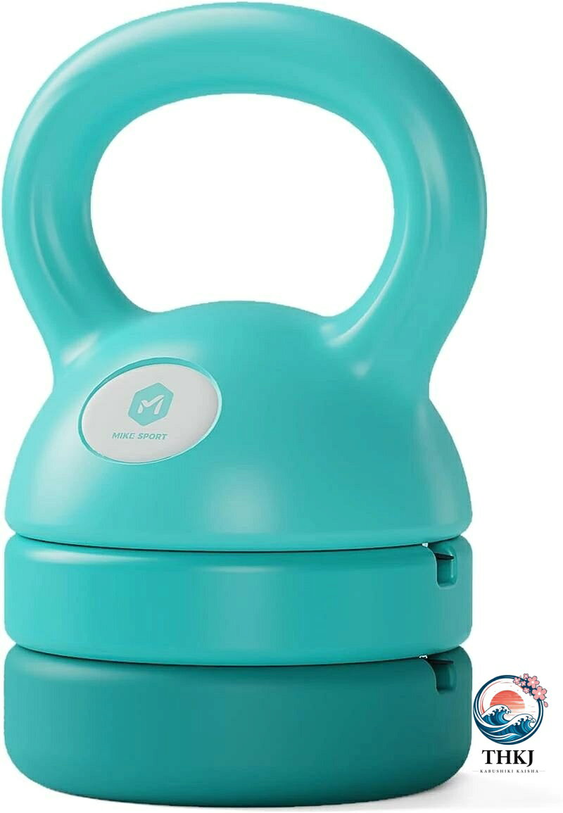可変式ケトルベル 3in1 初心者向け 5LB 8LB 12LB プレート調節可能 自宅トレーニングジム おしゃれ 筋トレ ダイエット器具