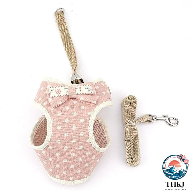 ASBEAUTEの猫ハーネス 犬ハーネス 小型犬 犬用ハーネス 中型犬 犬 服 ハーネス おしゃれ ペットハーネス 犬のハーネスリード 胴輪 チェック かわいい ハーネス付き服 S M｜アングル3