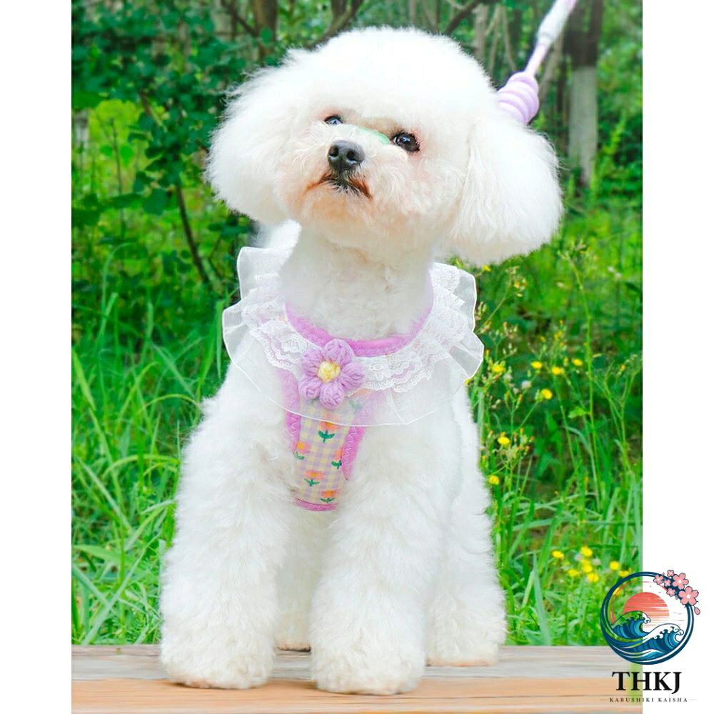 かわいい 一体型 ハーネス リードセット犬ハーネス リードセット ハーネス ウェア...